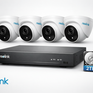 Essential Reolink cameras kit - RLK8-820D4-A (includes 1x NVR, 4x cams) - Wired & Installed