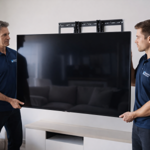 Large TV installation (55"- 85", 2x technicians)